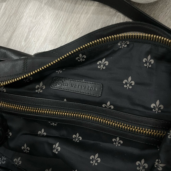 John Varvatos Morrison Leather Duffel Bag - Picture 15 of 16